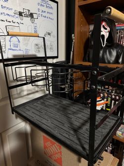 Black Metal Coffee Pod Organizer Rack