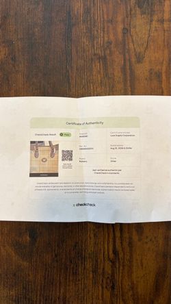 Burberry Bag with Certificate of Authenticity