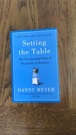 Setting the table book by Danny Meyer