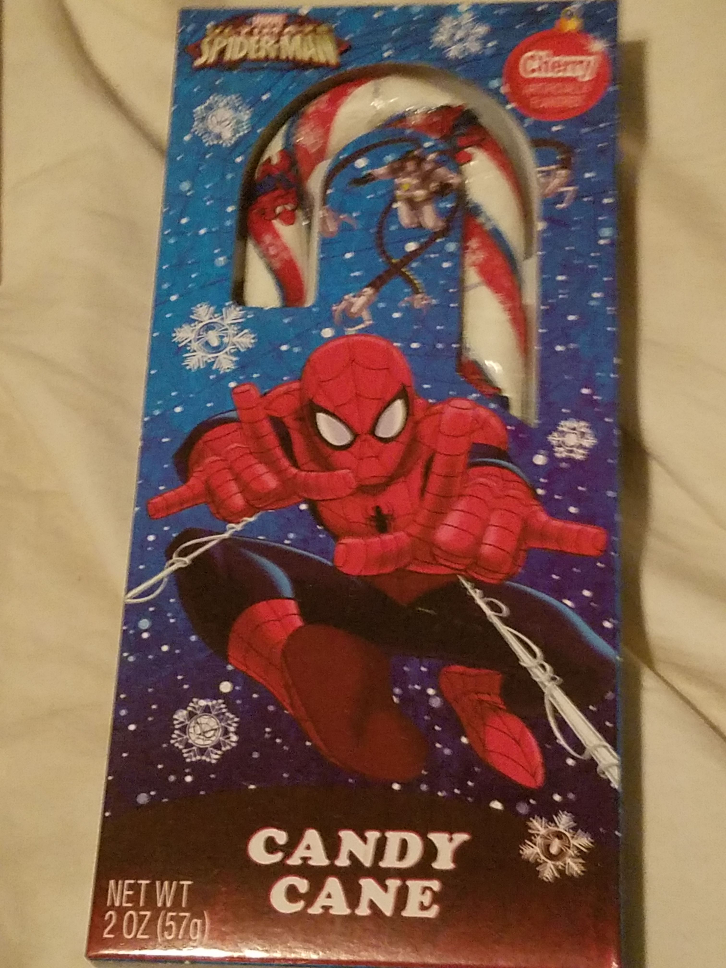 Spider man candy cane
