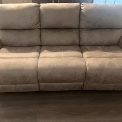 Tan Soft 1 Piece Couch 