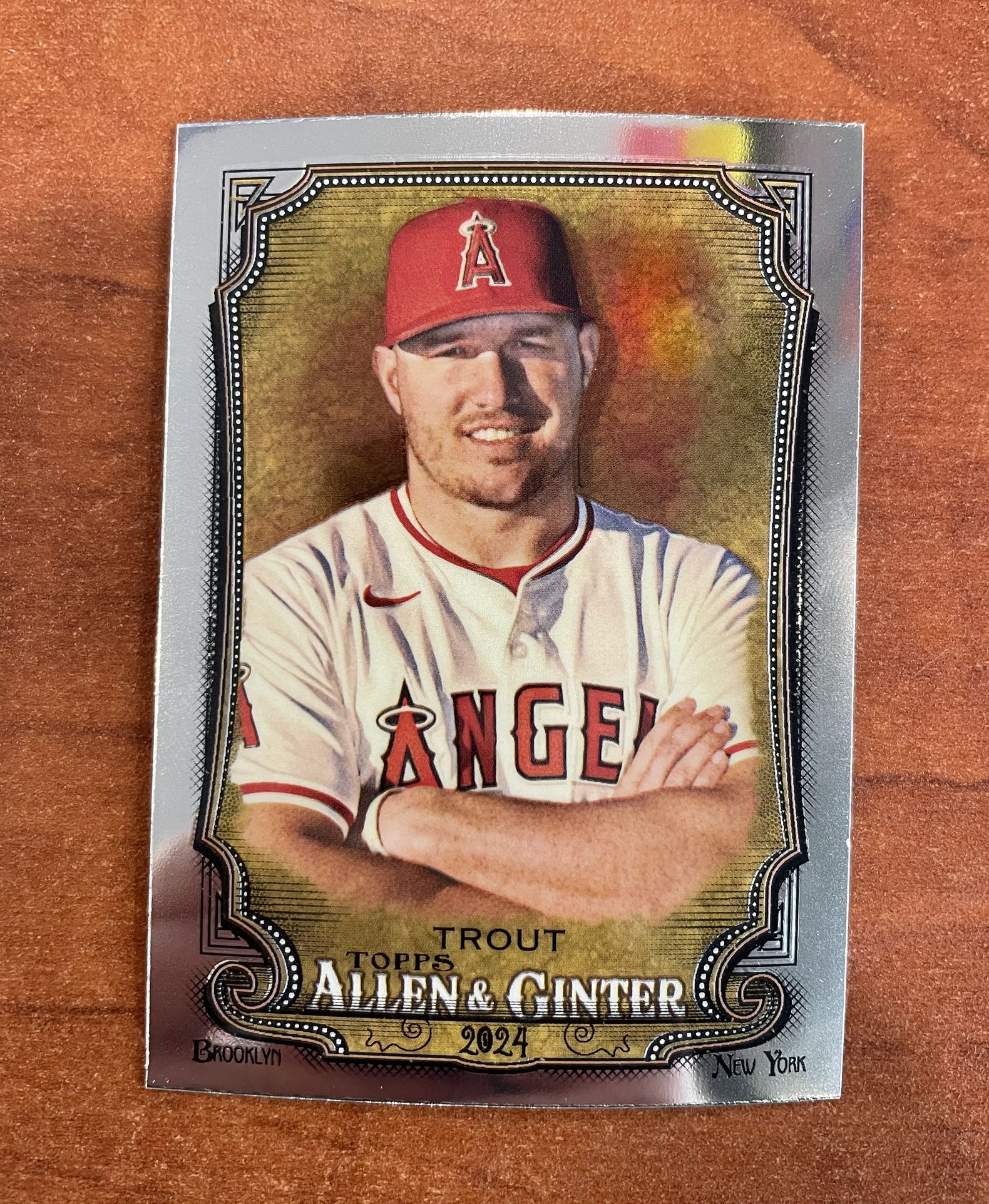 Topps 2024 ALLEN & GINTER MIKE TROUT CHROME REFRACTOR
