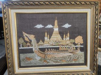 Vintage Painted Silks Imported From Thailand 