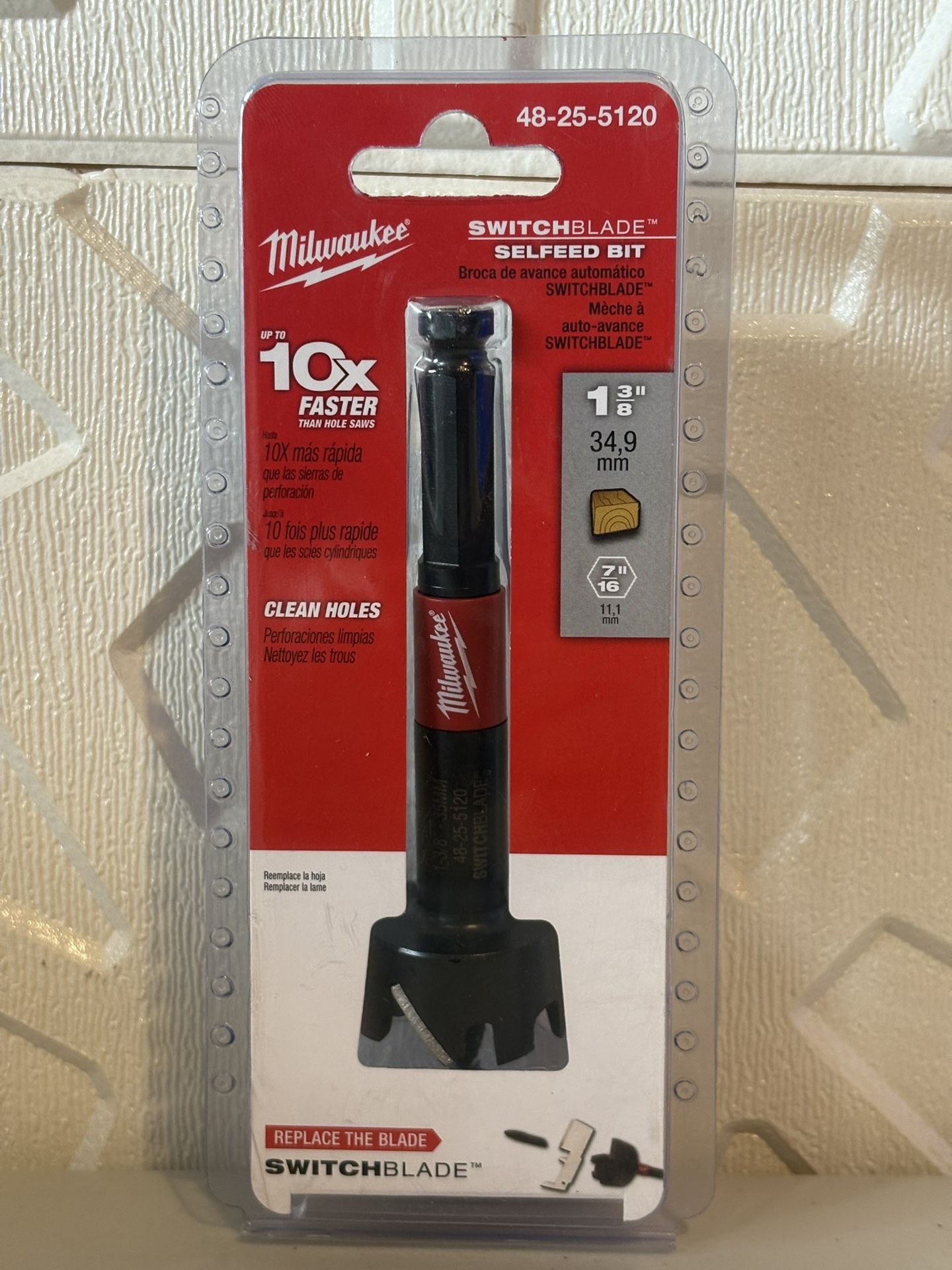 Milwaukee 1-3/8 inch Switchblade Self Feed Bit 48-25-5120
