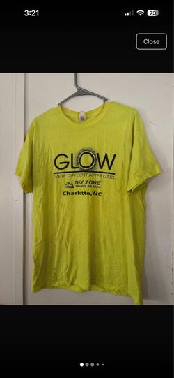 Neon yellow short sleeve graphic T shirt