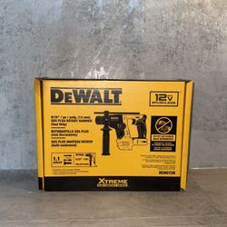 New Dewalt 12-volt Brushless 9/14” SDS Plus Rotary Hammer Cordless 