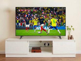 55" LG 4K UHD Smart TV + Modern TV Console - Excellent Condition (2024 model)