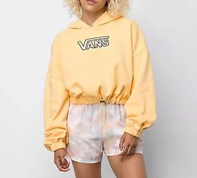 Vans Women's Tri-Dye Flying V Cropped Hoodie