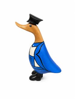 🔥Solid wood Duck Decor 10” H