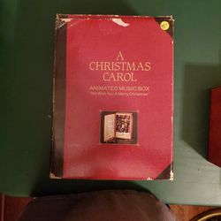 A Christmas Carol Animated & Illuminated Music Box