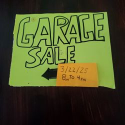 GARAGE SALE 