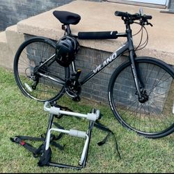 Vilano Road Bike. Safety Helmet, Car Rack Included. 
