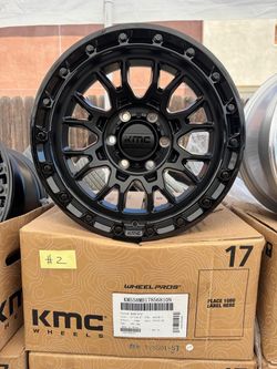 Rims Kmc km558 mate black rims $1200 for 4