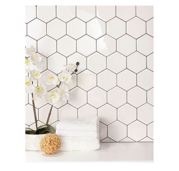 Daltile Semi Gloss White Hexagon 4 In X Glazed Ceramic Wall Daltile Semi Gloss White Hexagon 4 In X Glazed Ceramic Wall Tile 3 Sq Ft Case For Fullerton Ca Offerup