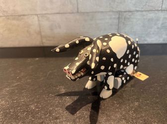 Wooden Folk Art Pig