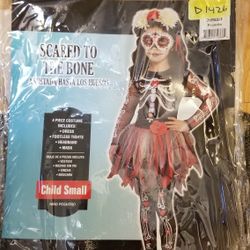 Girls Size Small Dia De Los Muertos Costume