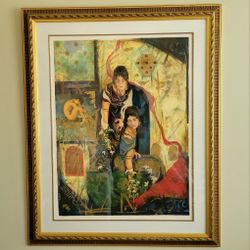 Janet Treby Aegean Legend I 202/385 Numbered Hand Signed Serigraph 44x54