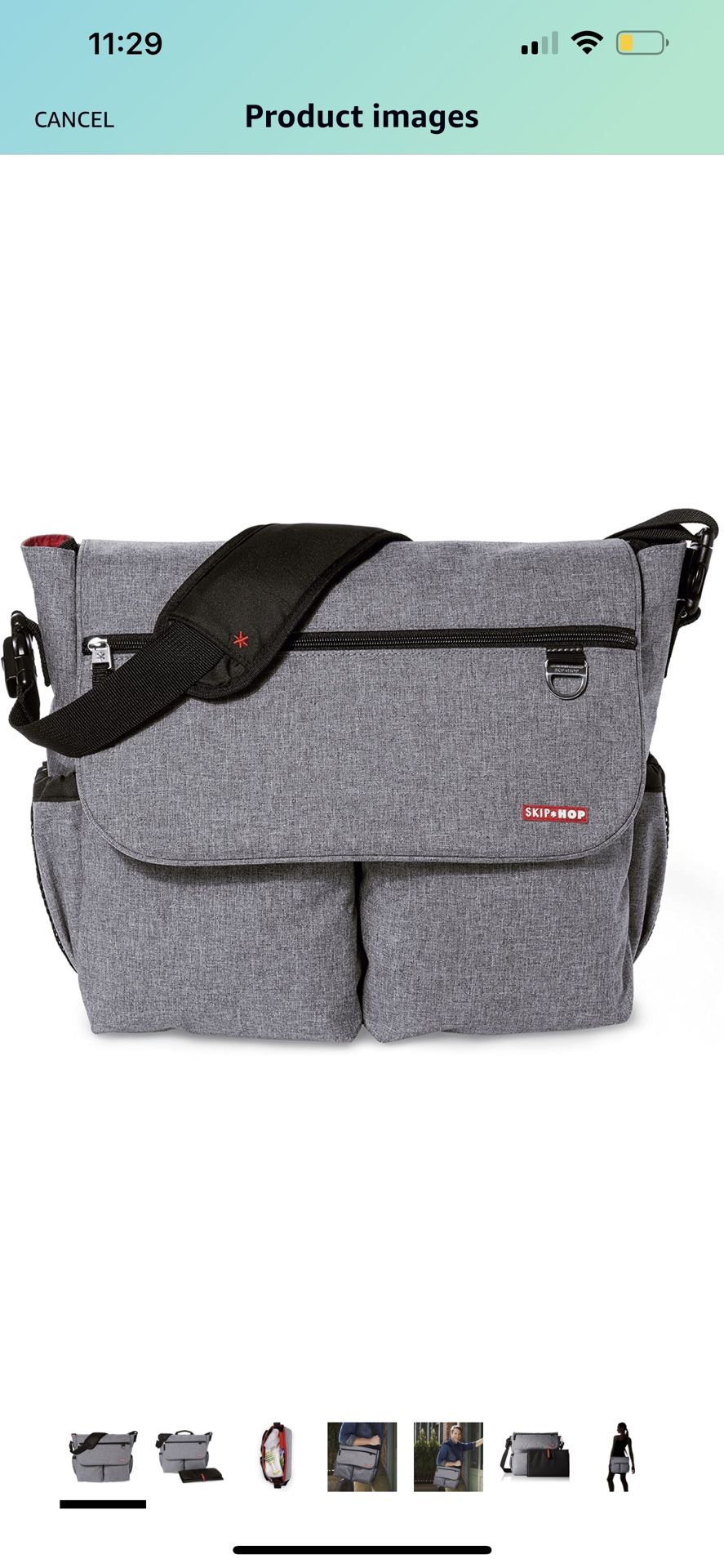 Skip Hop Dash Signature Messenger Diaper Bag