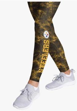 FOCO Women's NFL STEELERS Ladies Team Color Cloud Leggings Size L New With Tags!!
