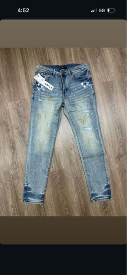 Purple jeans
