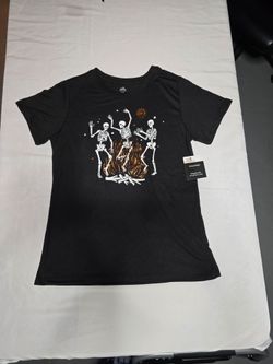 Halloween Dancing Skeletons Graphic T-Shirt Women's size 4-6