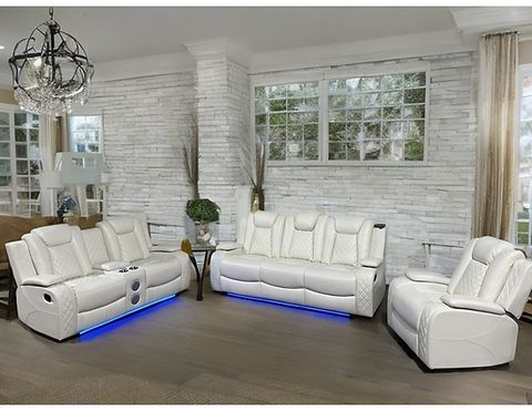 New Three-Piece Sofa, Loveseat, And Recliner