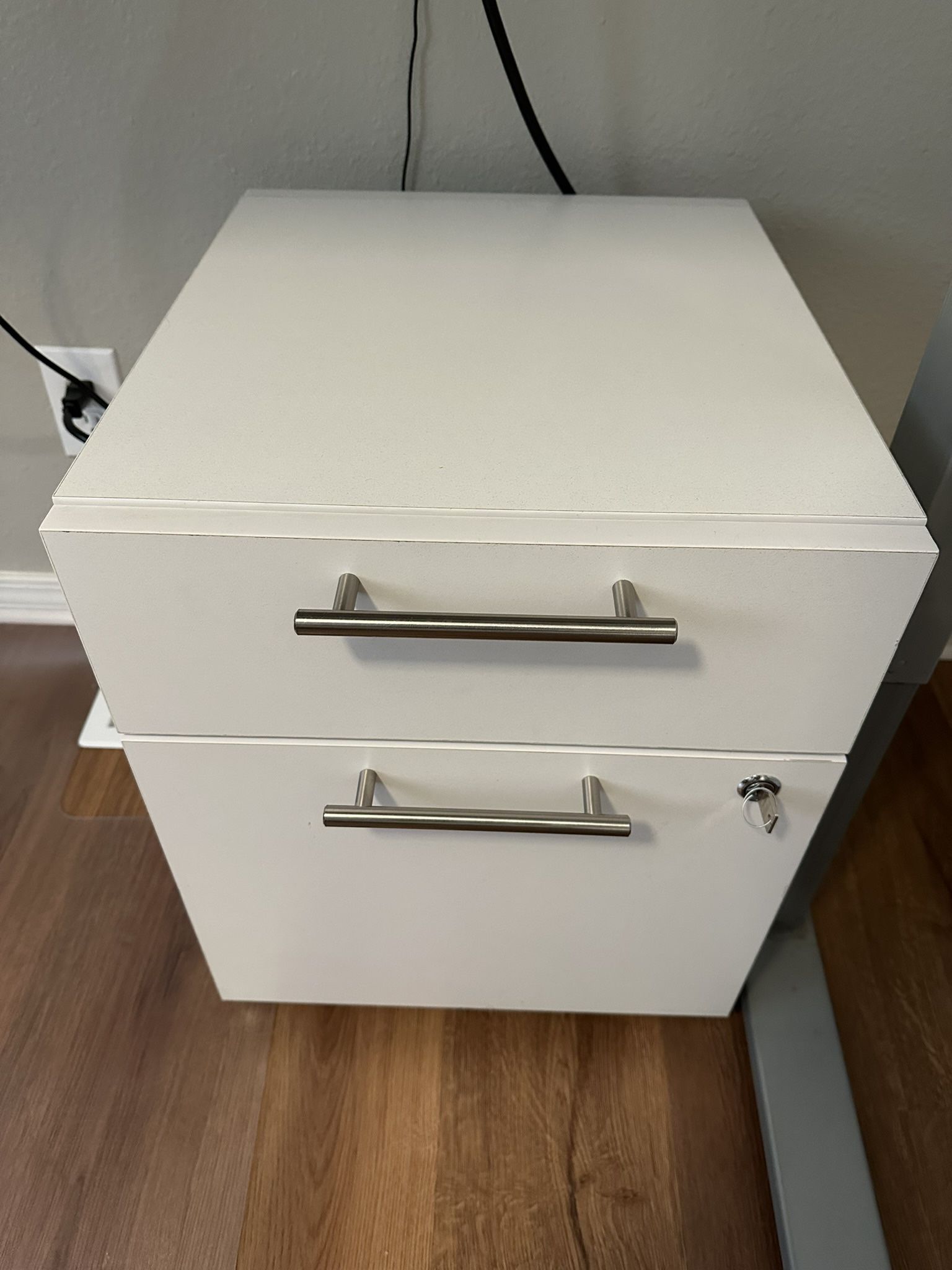 Lockable Two Drawer File Cabinet