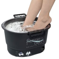 Footbath Plus Spa, 4-Setting Switch, 30 Min Timer, Temperature Control, with Tray