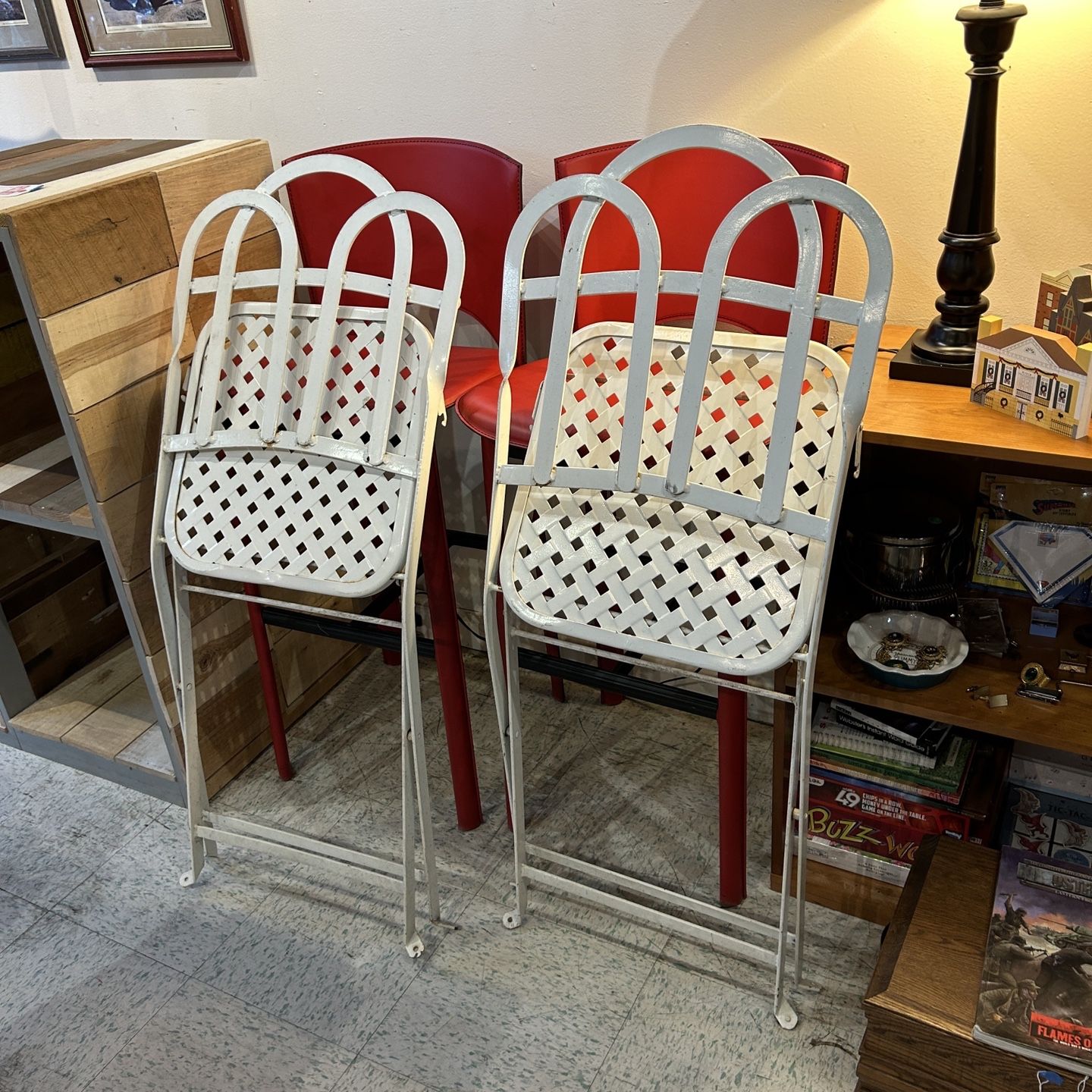 Vintage Heavy Metal Folding Chairs