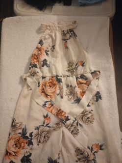 Floral Halter Neck Jumpsuit