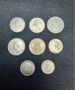 Lot of 8 silver coins