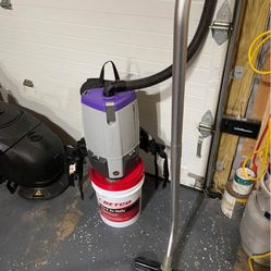 Proteam vacuum commercial back pack