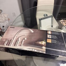 Kohler Forte Kitchen Faucet 3 Piece, High-Arc with Side Spray