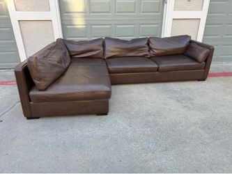 Genuine Leather Kiessel Sectional Couch