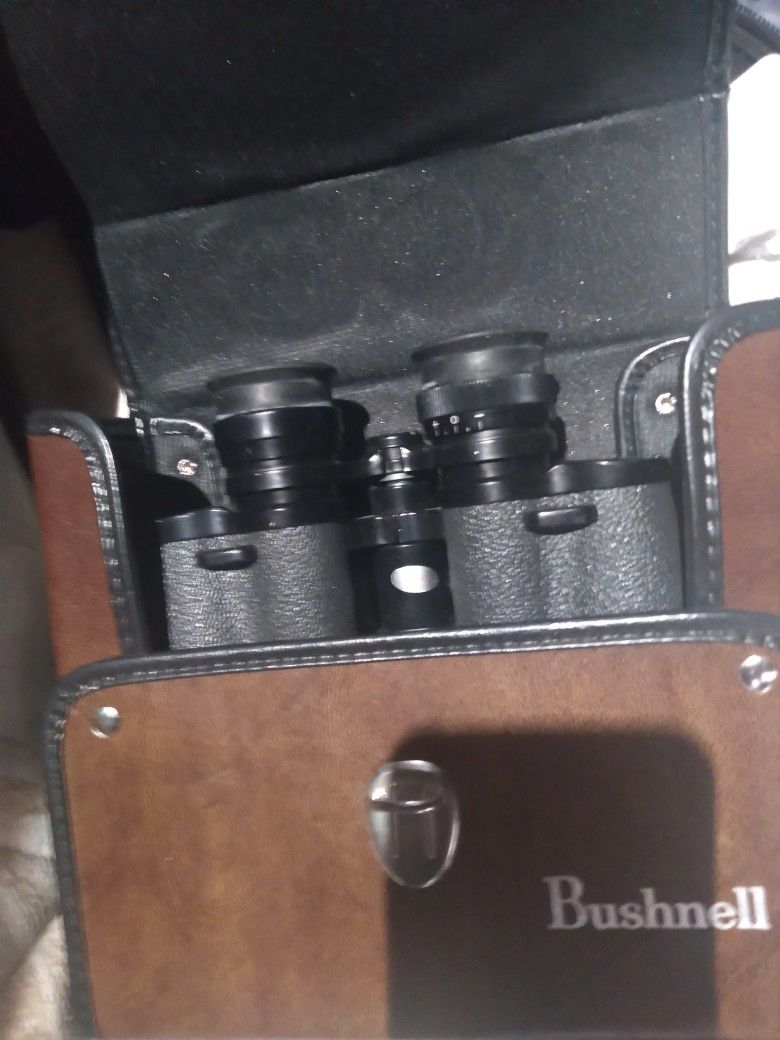 Binoculars In Case 