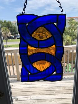 Stained glass with cracks