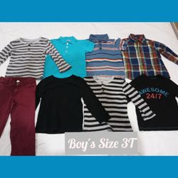 Boy's Size 3T 10 Piece Lot