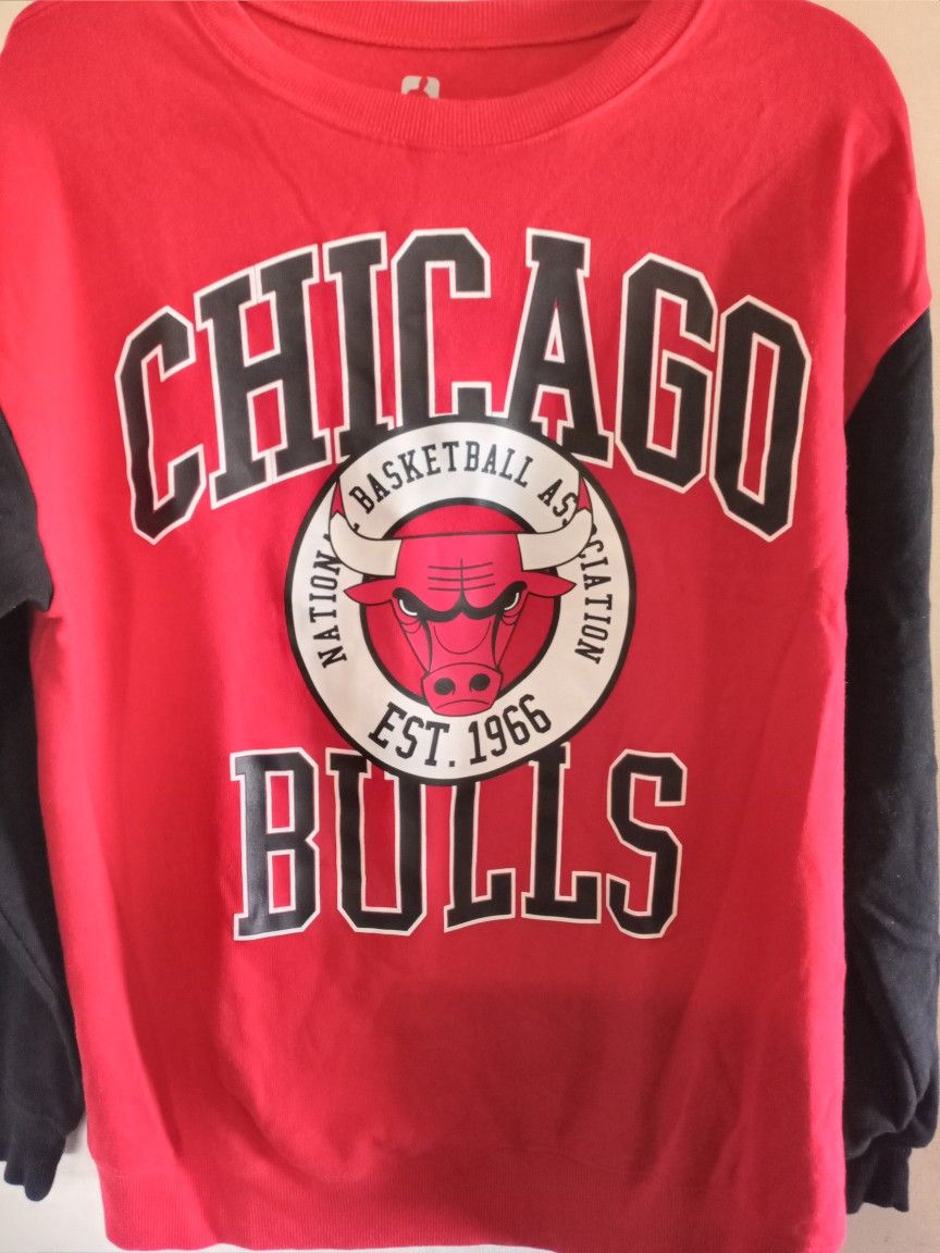 Large Chicago Bulls NBA Sweatshirt, Official 2022