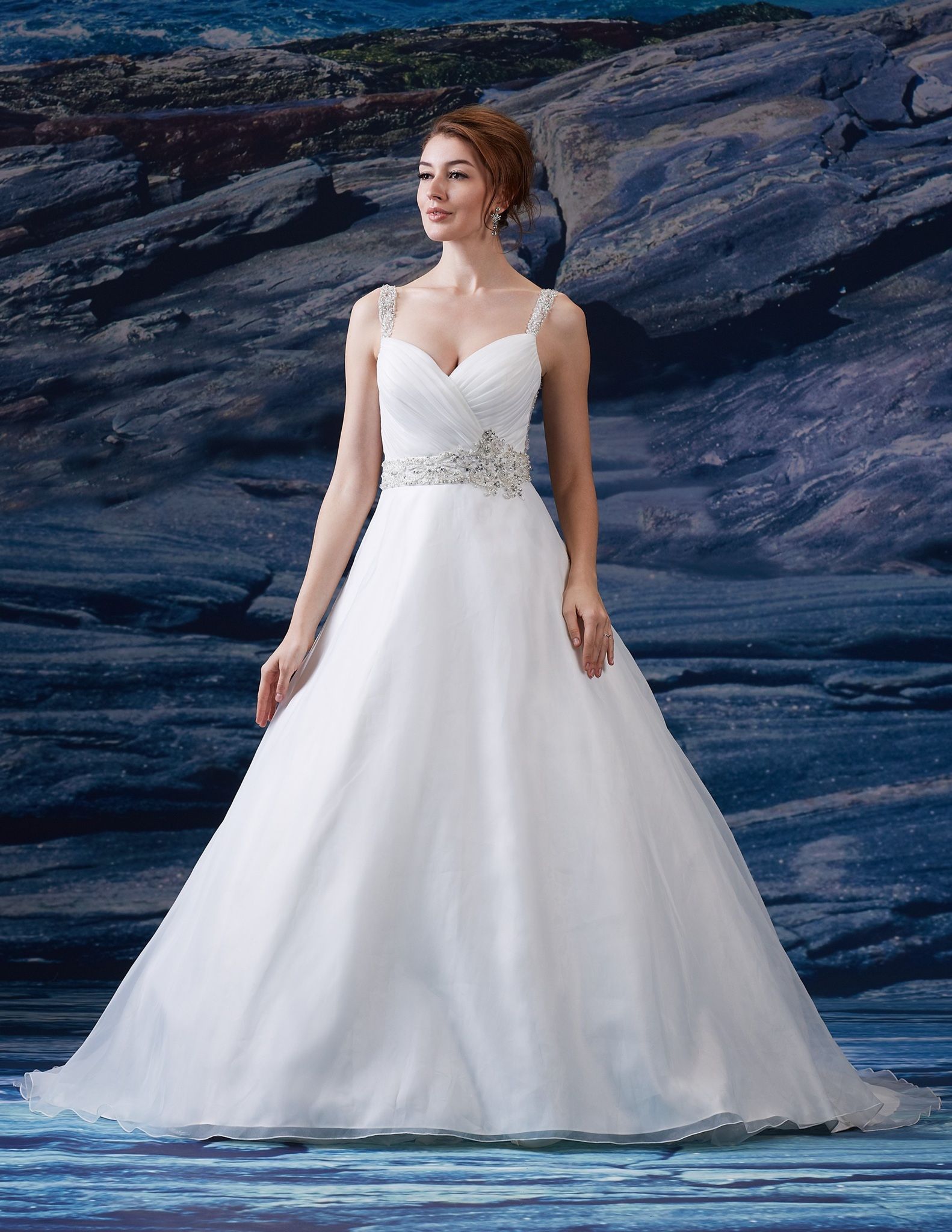 Venus  A7461 Modest Wedding Dress Size 12, White