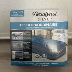Twin Size, Flex Support Pillow top Airbed $70 Brand New!