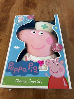 NEW Peppa Pig Checkup Case Set - 8-Piece Doctor Kit