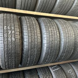 SET OF TIRE 265 70 18 MICHELIN 85% LIFE