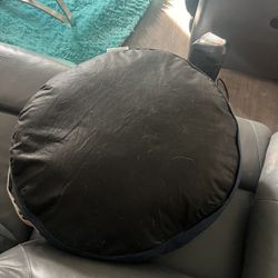 SMALL DOG BED 22 INCHES FROM END TO END ABOUT 7 INCHES THICK
