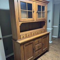 Beautiful Rustic Dining Hutch by Broyhill