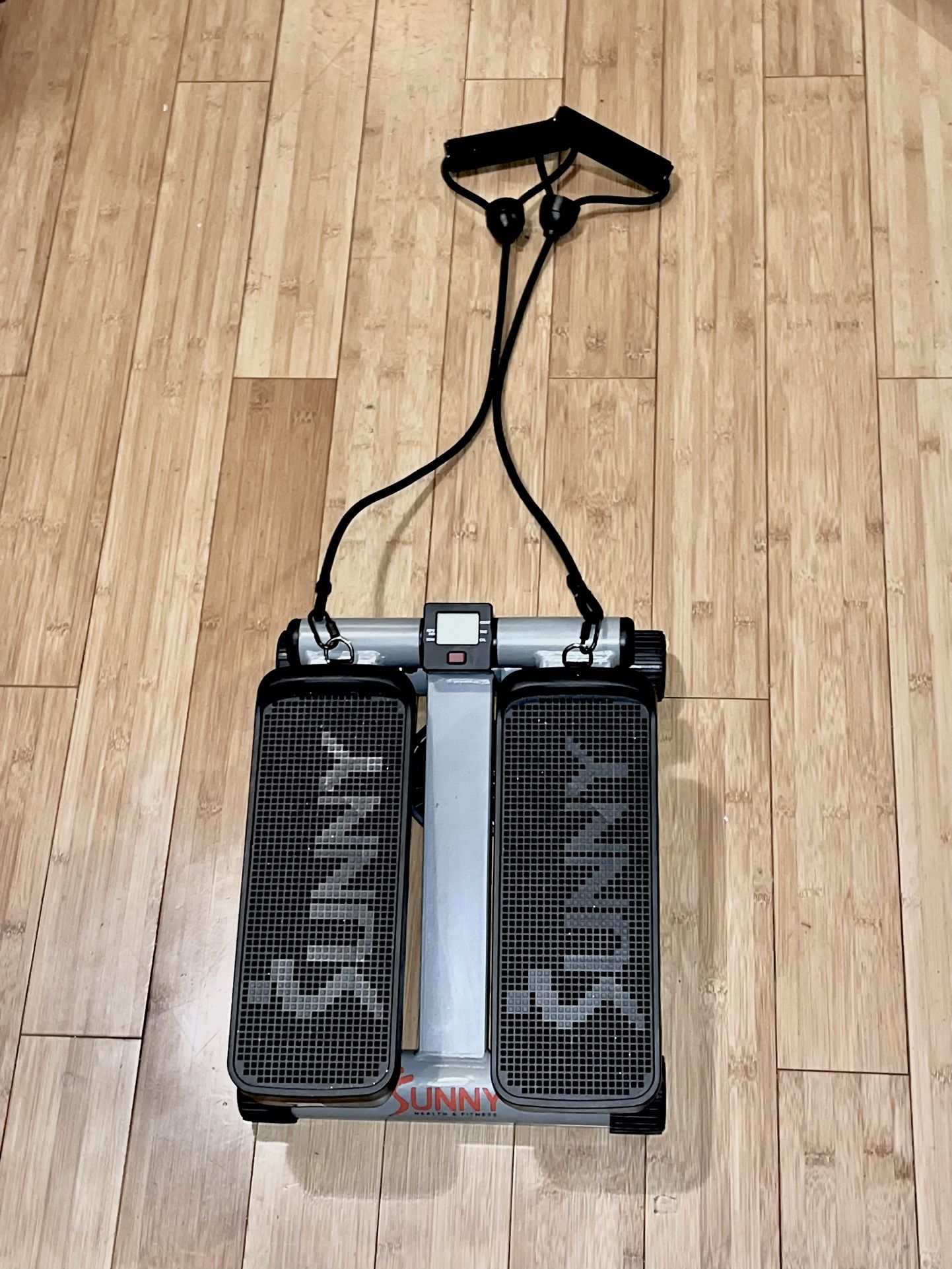 Sunny Health & Fitness Mini Stepper w/ Resistance Bands