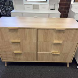 6 Double Dressers with Wavy Drawers(new in box only)