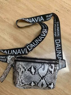 Serpentine Leather women waist belt bag