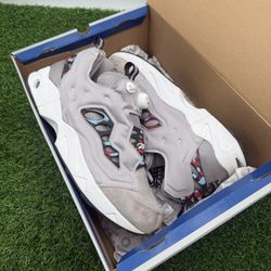 Reebok Instapump Grey Sneakers Size 13