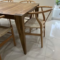 Mid-Century Wishbone (Wood) Chairs