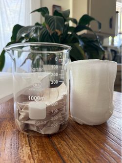 6 x karter beakers brand new measuring jars